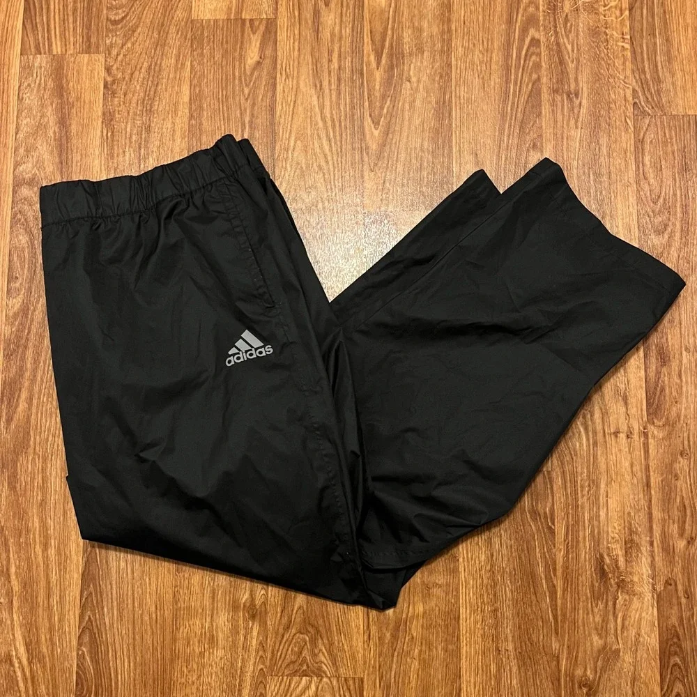 Adidas‎ Golf ClimaStorm Track Pants Men 2XL Reg Black Waterproof Windbreaker